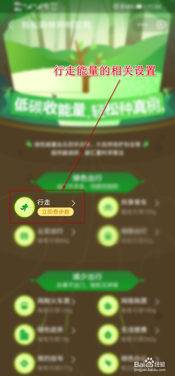 支付宝蚂蚁森林没有运动的能量,怎么办?