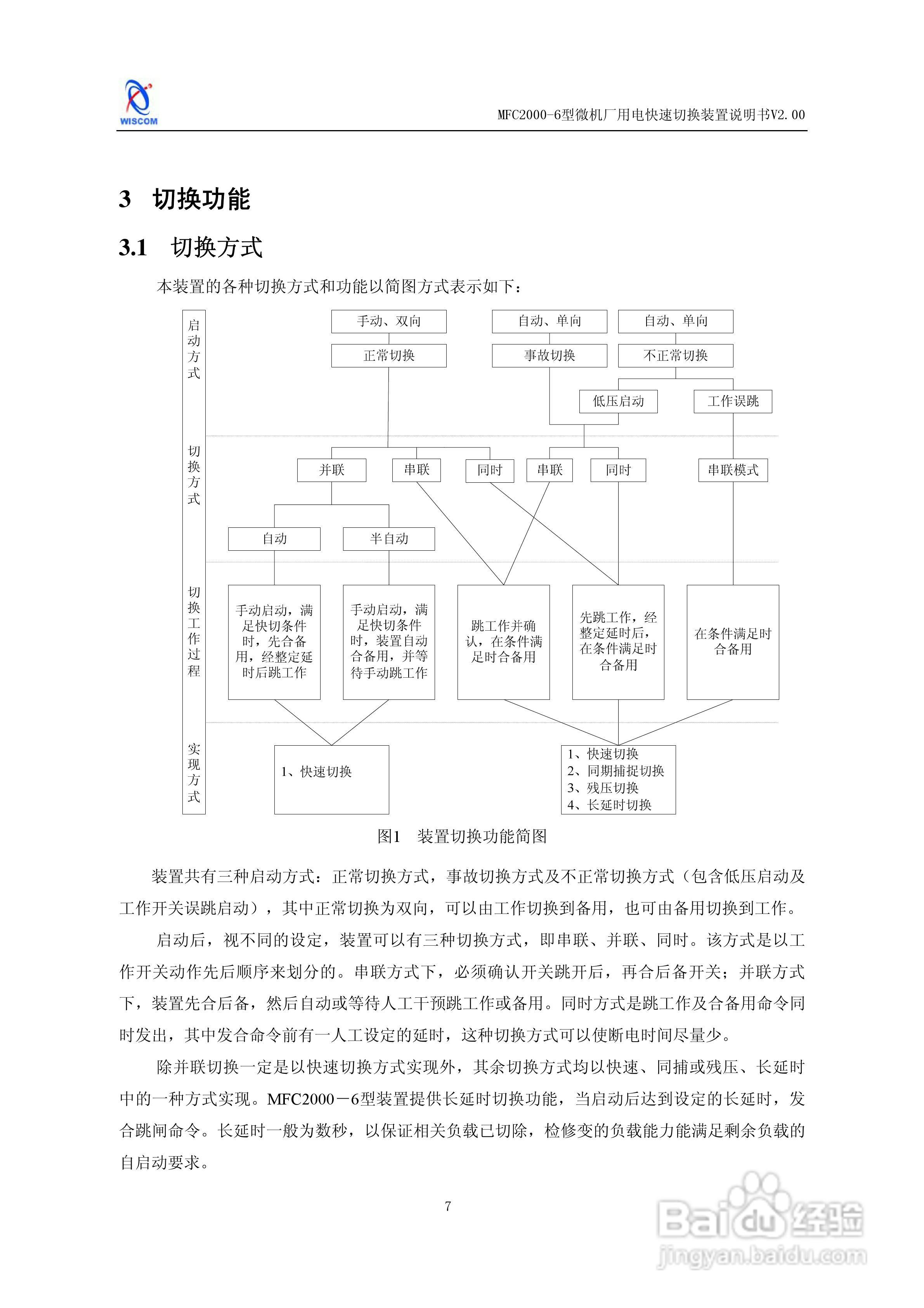 MFC2000-6型微机厂用电快速切换装置说明书:[2]
