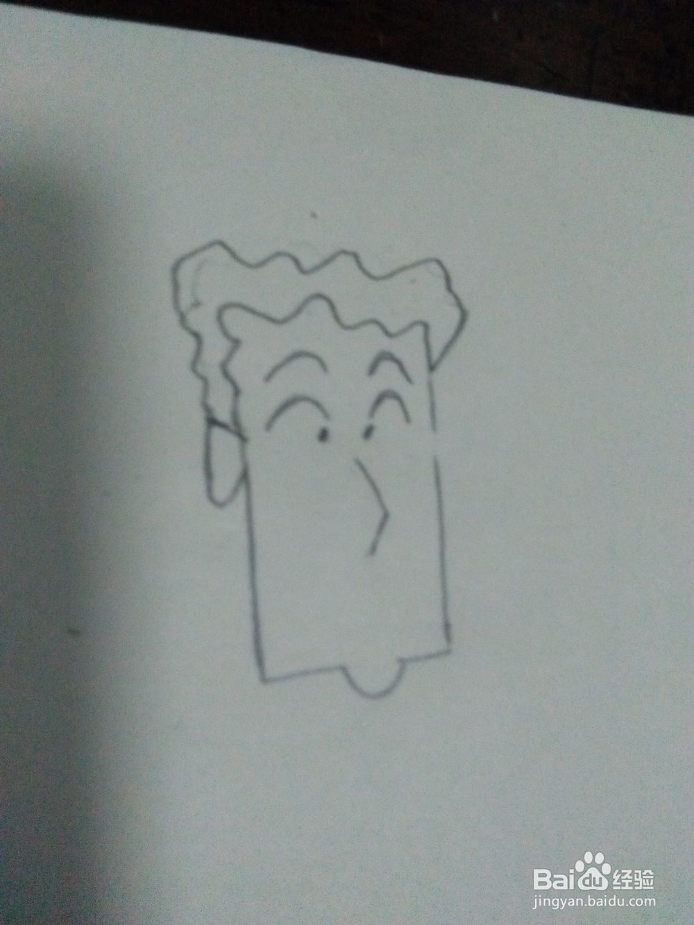 如何画简笔画蜡笔小新的爸爸