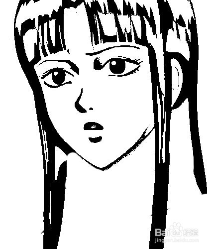 简笔画-如何画Q版人物银魂阿音的简笔画