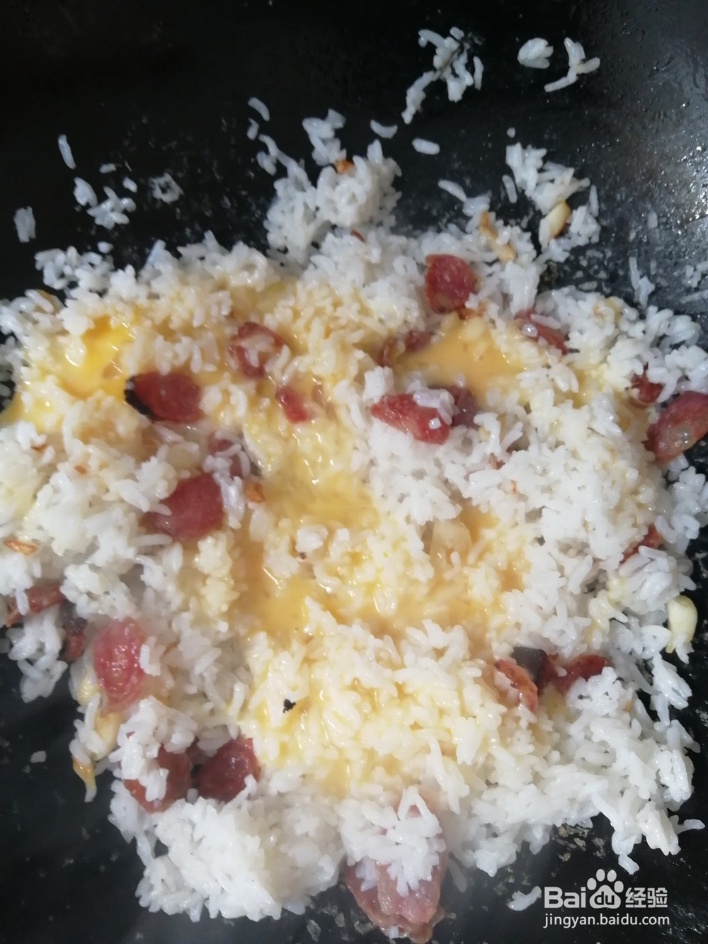 腊肠炒饭的方法步骤