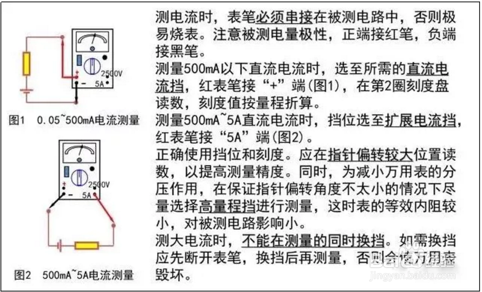 万用表的使用与口诀