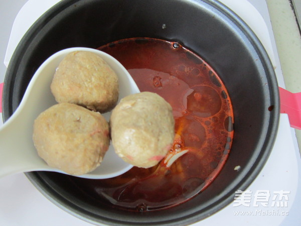 红果家菜谱之茄汁丸子面