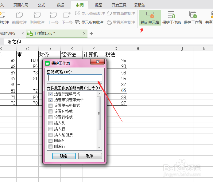 WPS excel想保护单元格怎么操作