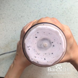 低碳无糖蓝莓奶昔的做法