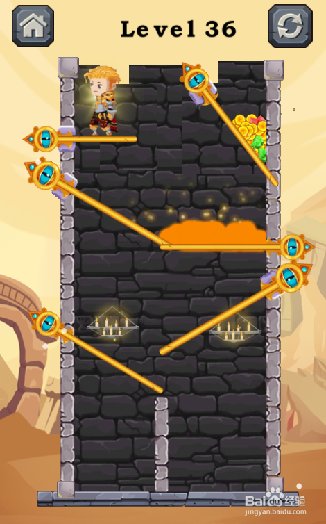 Pins Rescue Princess的Level 36怎样通过