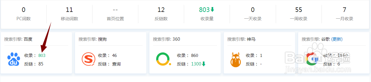如何查看网站百度收录