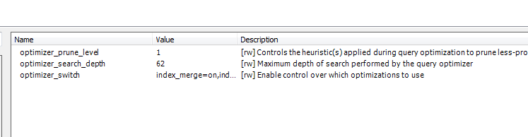 如何使用Workbench查看数据库性能优化系统变量