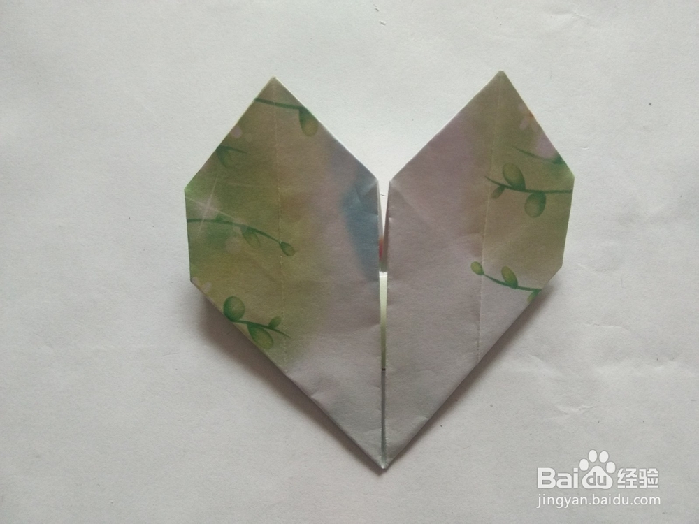 折纸——怎么折双色爱心