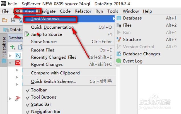 dataGrip 怎么设置显示数据库名