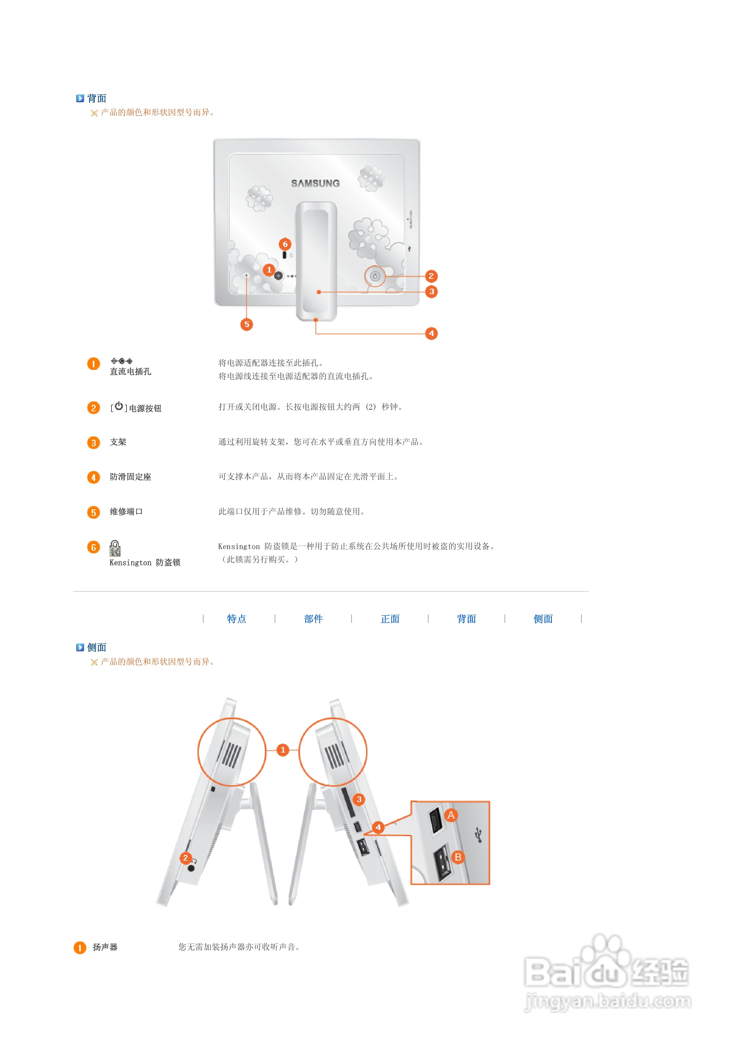 三星SPF-85M数码相框使用说明书:[1]