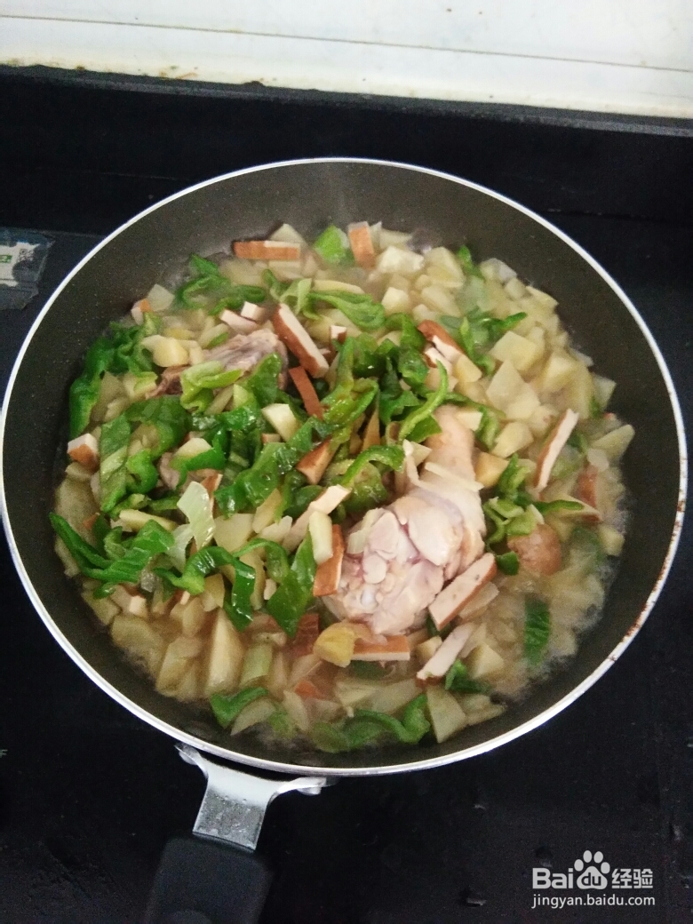 吃不胖的香干土豆鸡腿