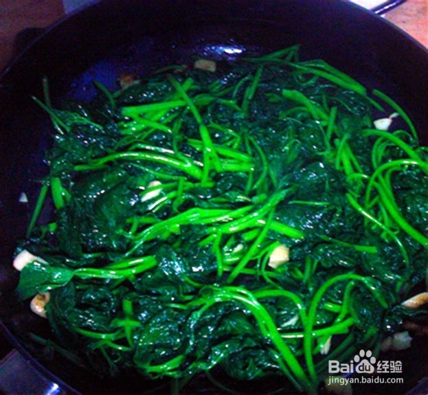 【解毒养颜】蒜蓉炒红薯叶