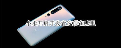 小米10pro开发者选项开启流程分享