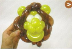 魔法气球造型系列之卡通气球狮子(下)