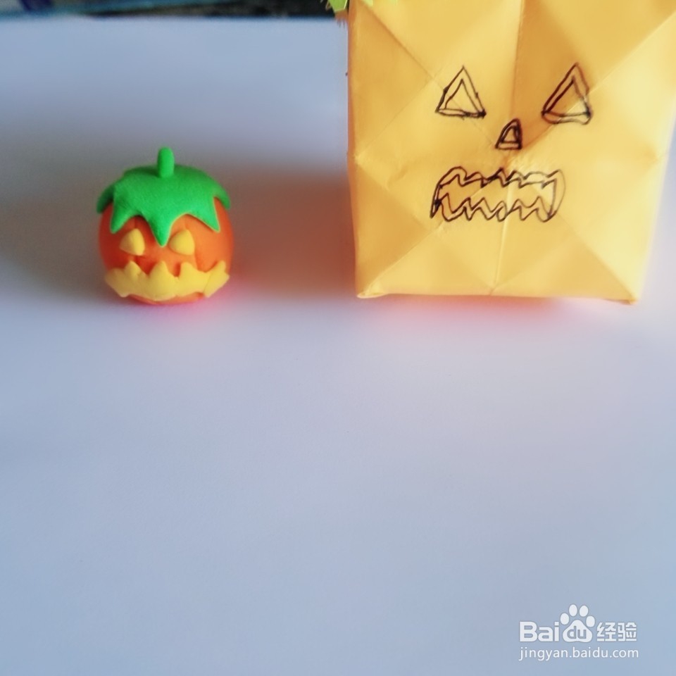 超轻粘士-----南瓜灯教程