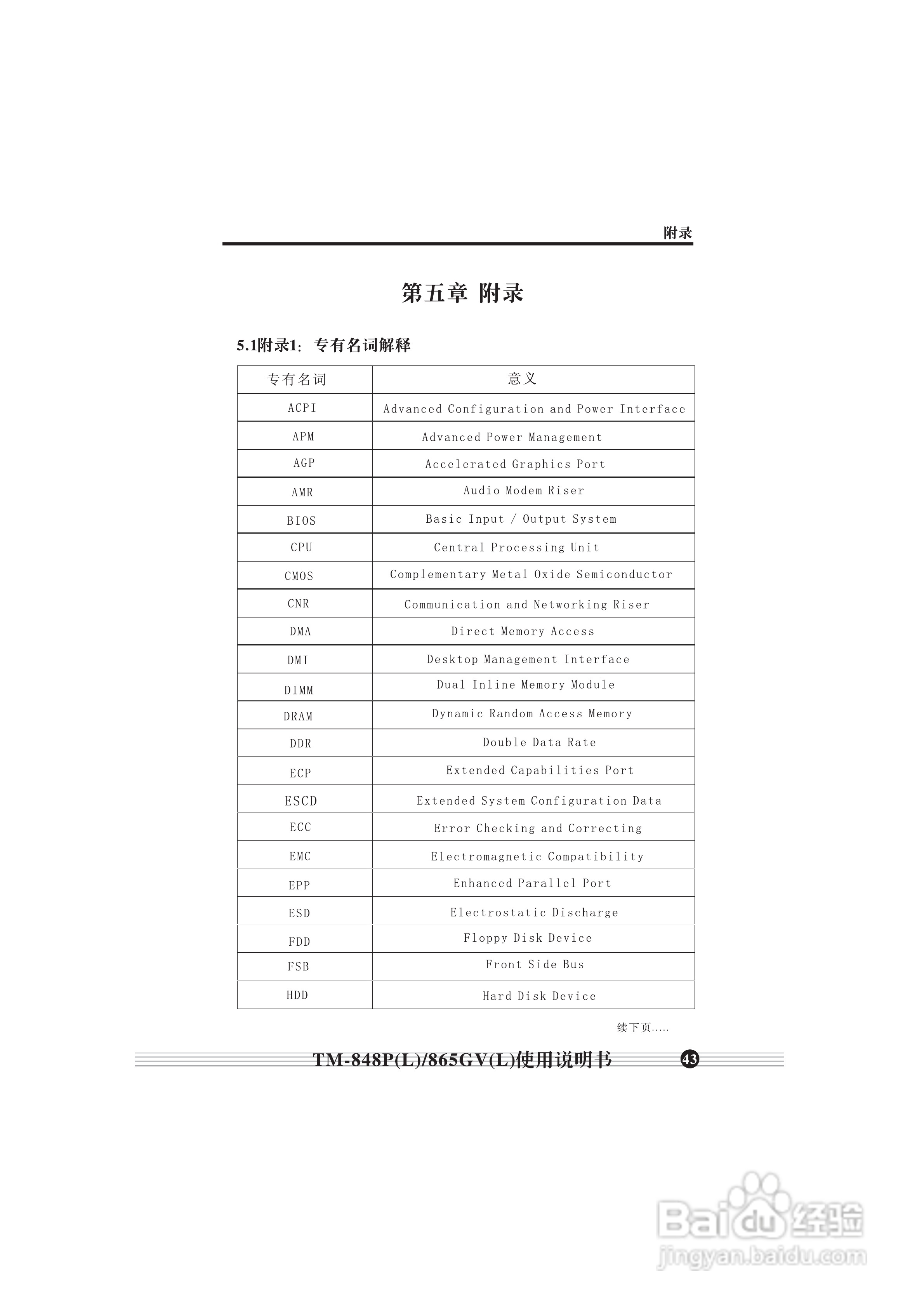 顶星TM-865GV型主板说明书:[5]