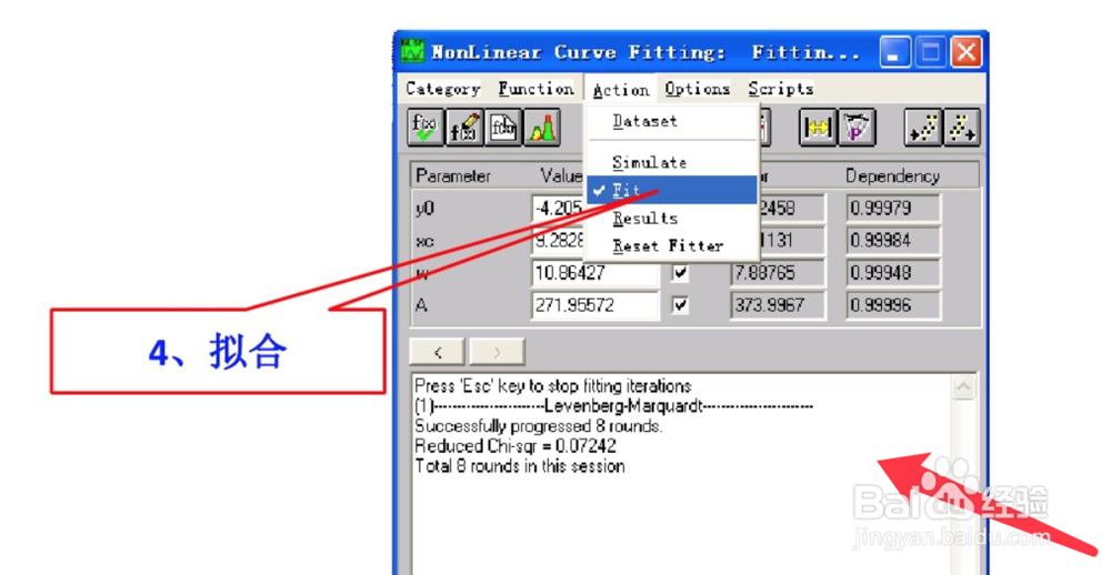 originpro8非线性拟合方法