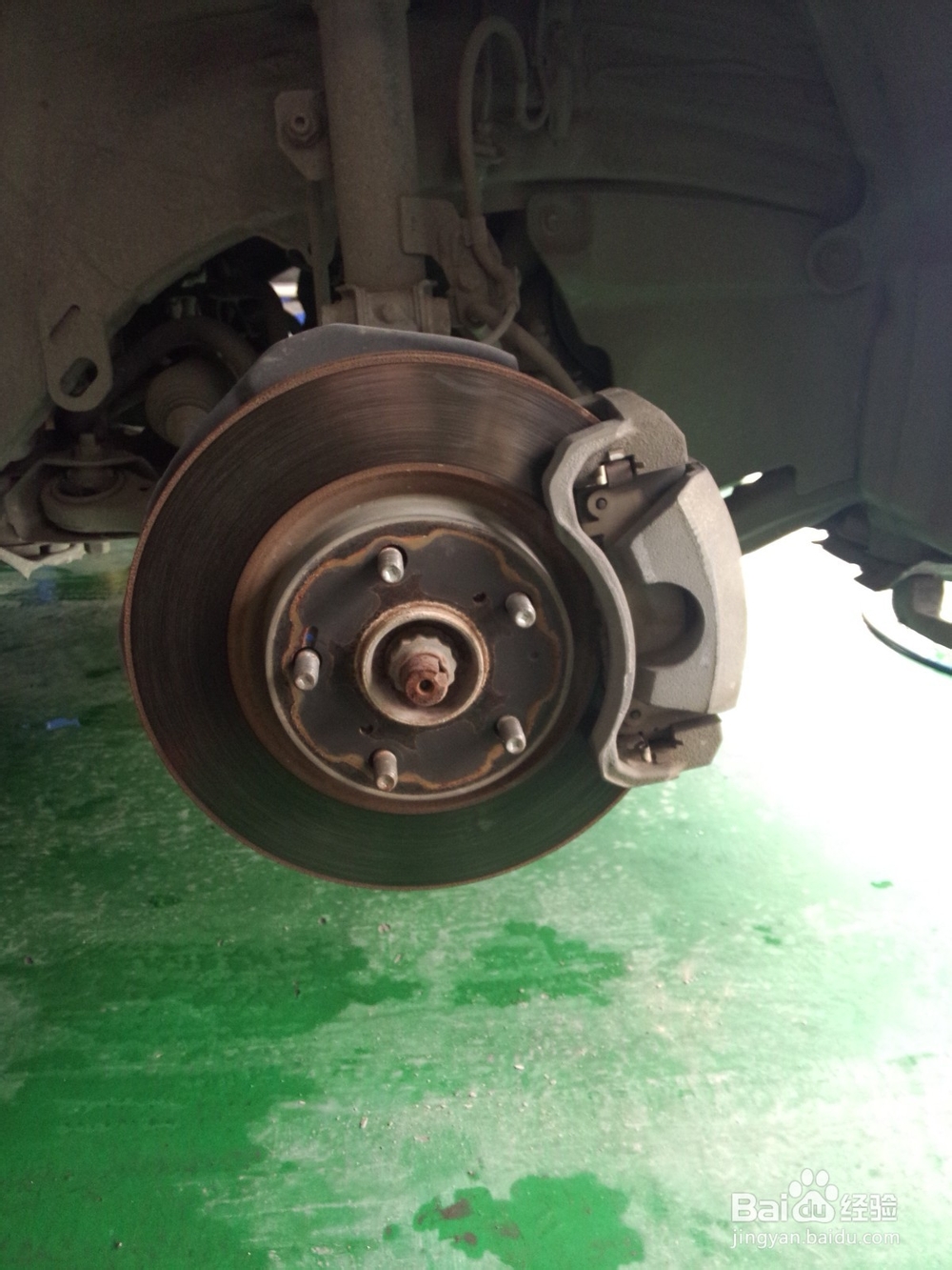 换刹车片的全程拍摄