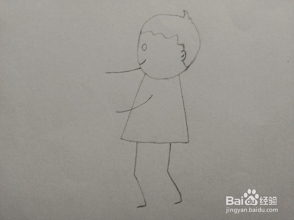 简笔画——怎么画小男孩放鞭炮