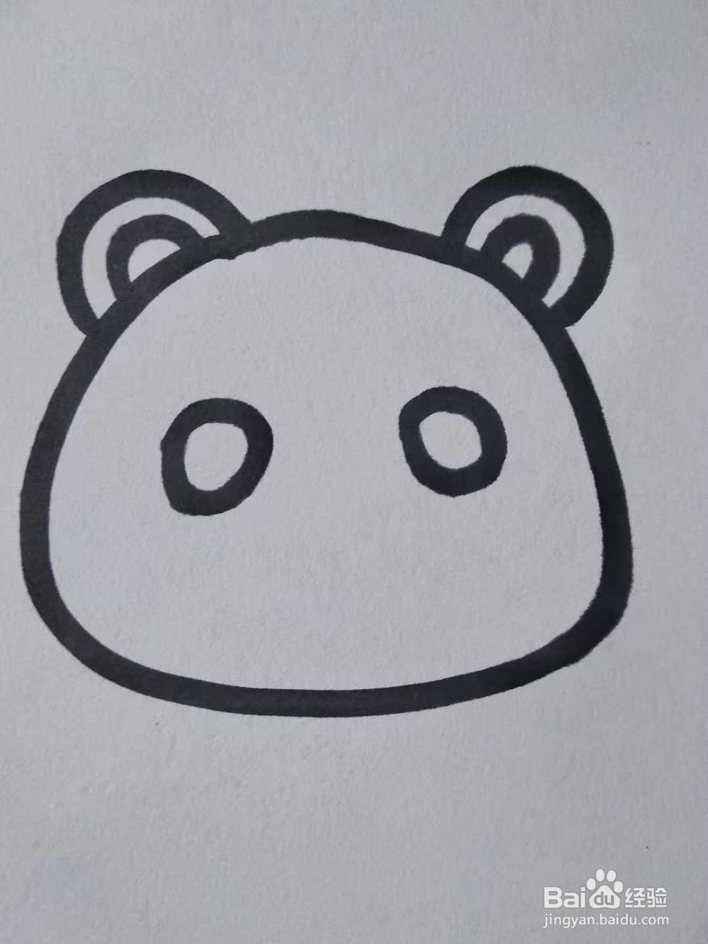 小熊的简笔画怎么画