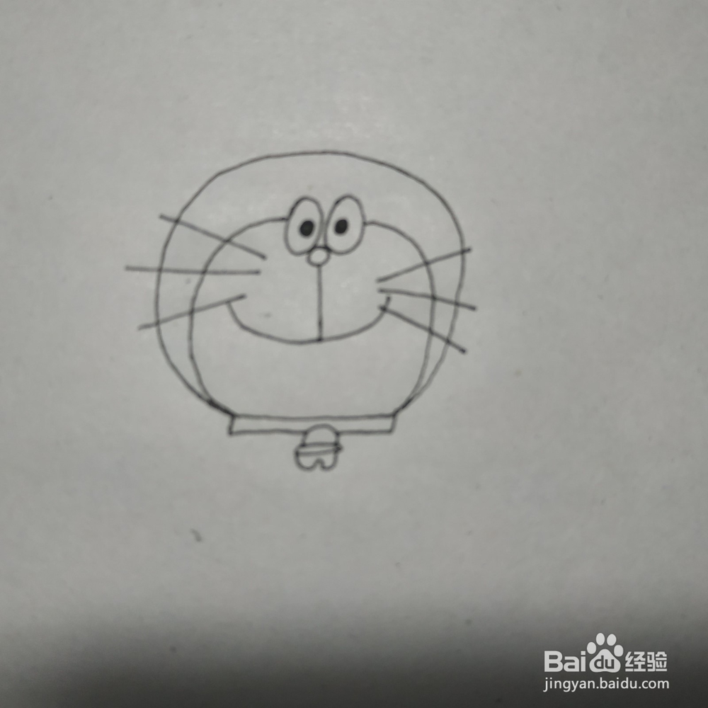 叮当猫的简笔画怎么画