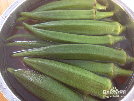 蒜香秋葵的做法