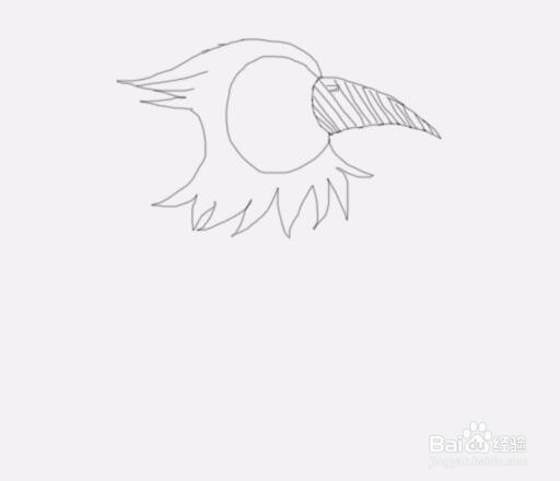 简笔画啄木鸟是怎么画的