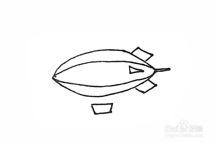 简笔画之飞艇
