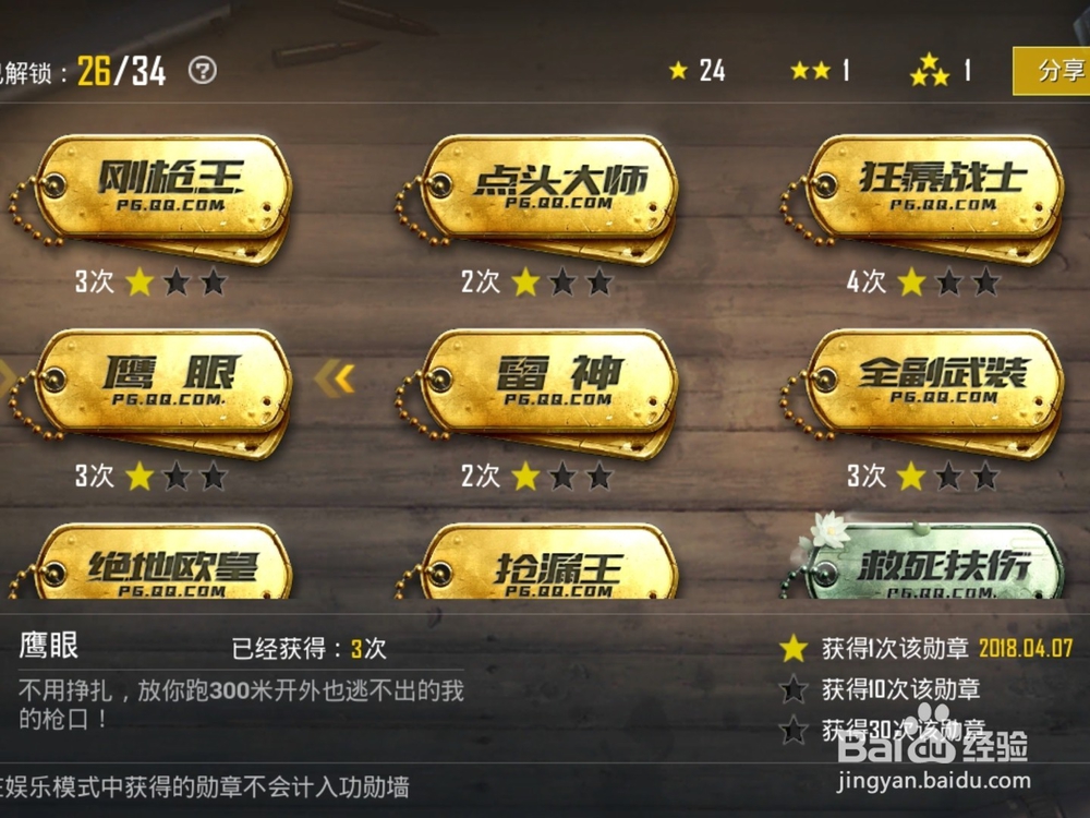 刺激战场称号怎么获得