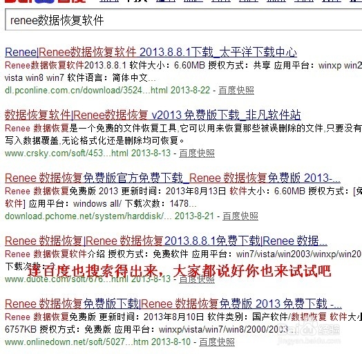 教大家如何使用正版Renee数据恢复软件