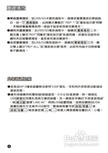 旺德电通XYFSP001 USB/SD/MP3/FM随身音响说明书