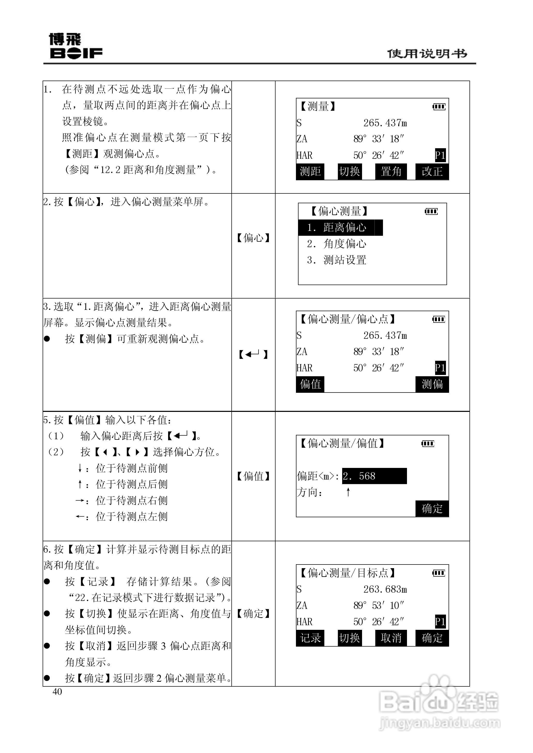 博飞BTS800系列全站仪说明书:[5]