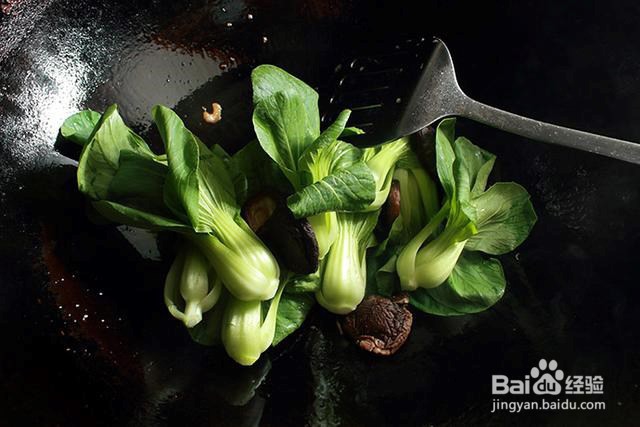 鲜美多汁海米油菜烧香菇