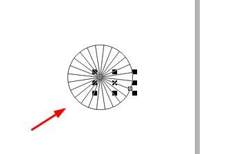 用coreidraw快速画圆的24等分画法图解