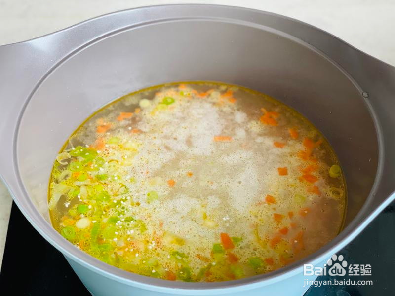 超级简单菠菜猪肝粥的做法