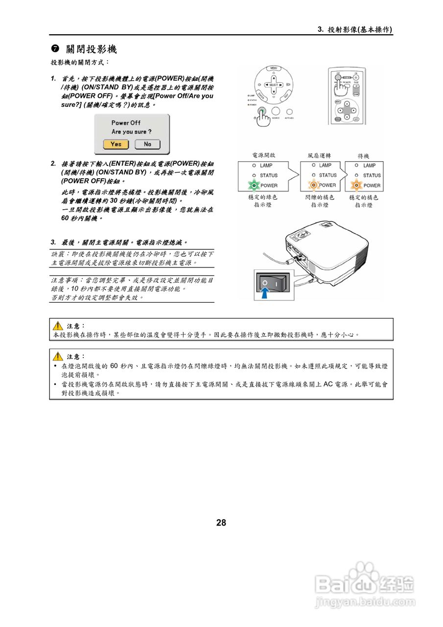 NEC VT695型投影机用户手册.:[4]