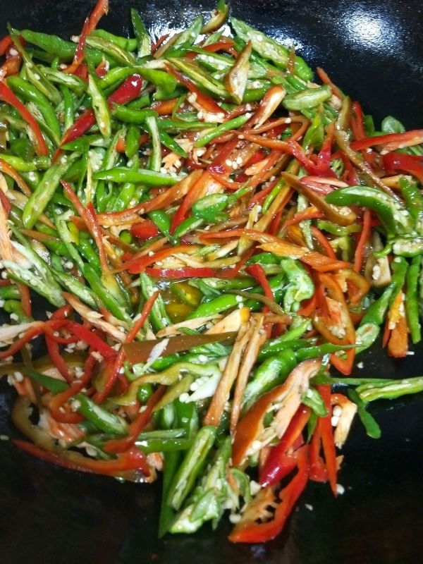 尖椒仔姜牛肉丝