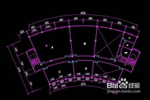 CAD怎么制作弧形户型图