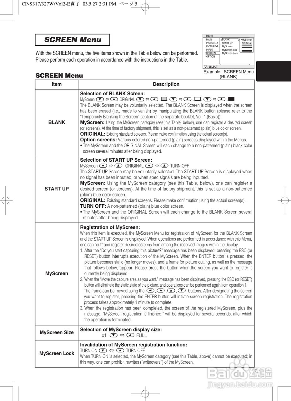 HITACHI CP-S318/CP-X328投影仪使用说明书:[4]