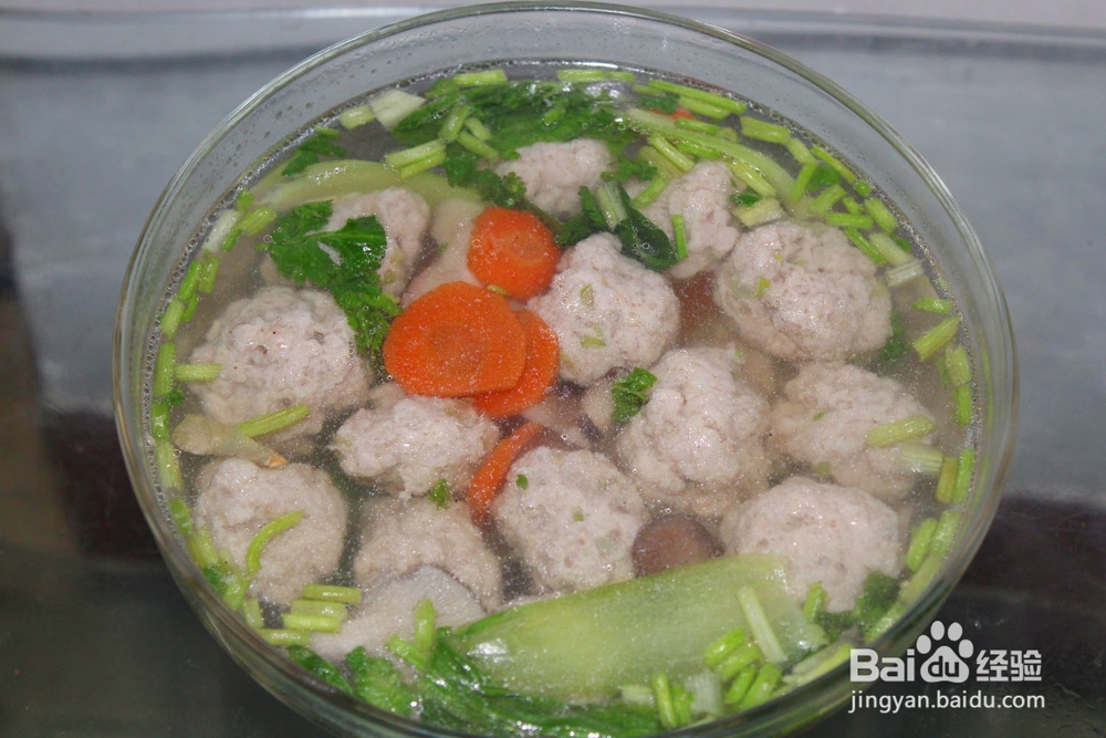 肉丸汤的制作方法