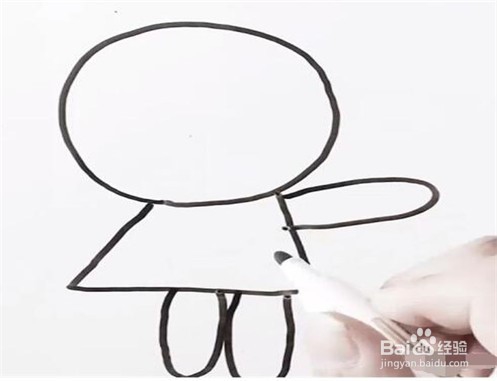 伴儿成长简笔画系列-怎样画卡通兔子简笔画