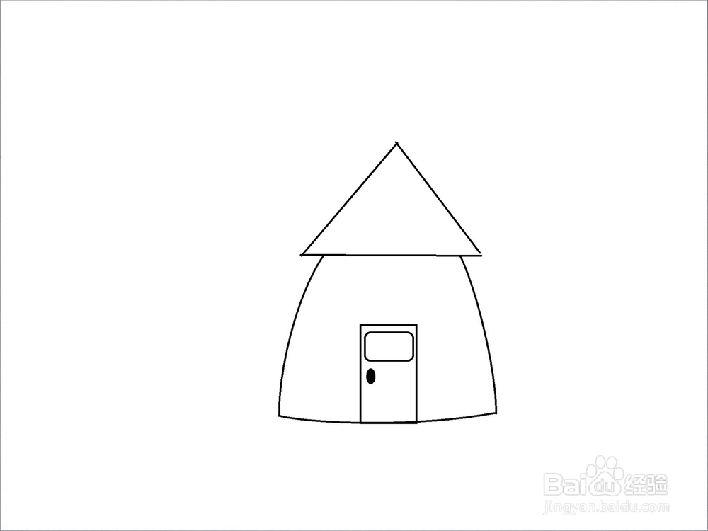 小兔的家：简笔画步骤