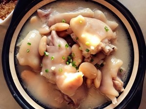 雪豆蹄花怎么做