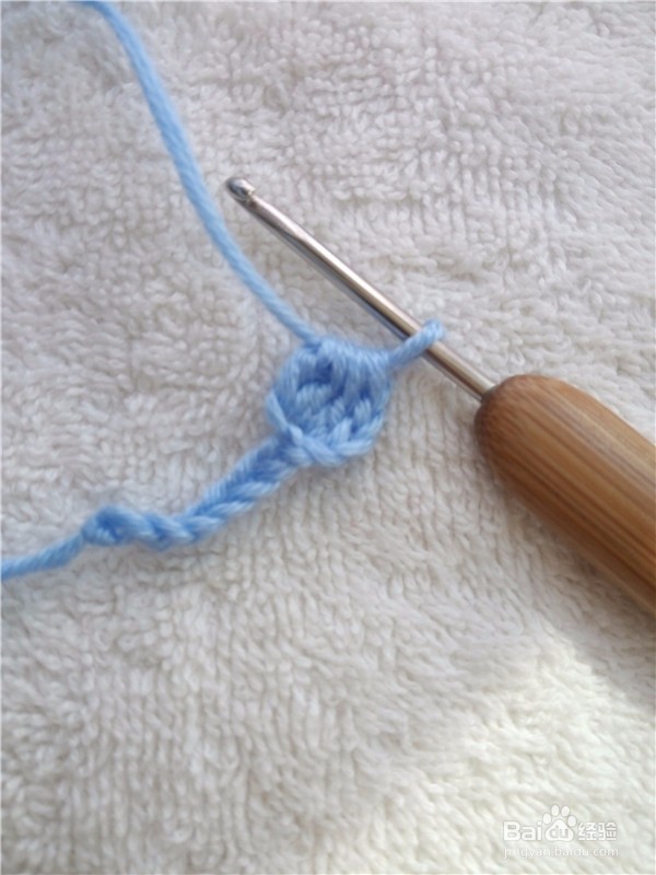 钩针枣型针的钩法