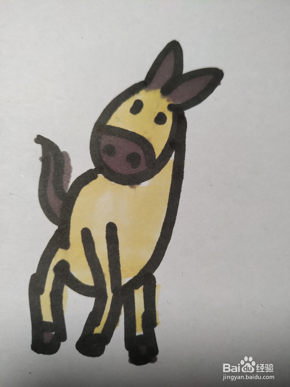 毛驴的简笔画技法16