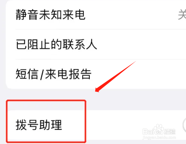 iphone在哪里启用拨号助理功能