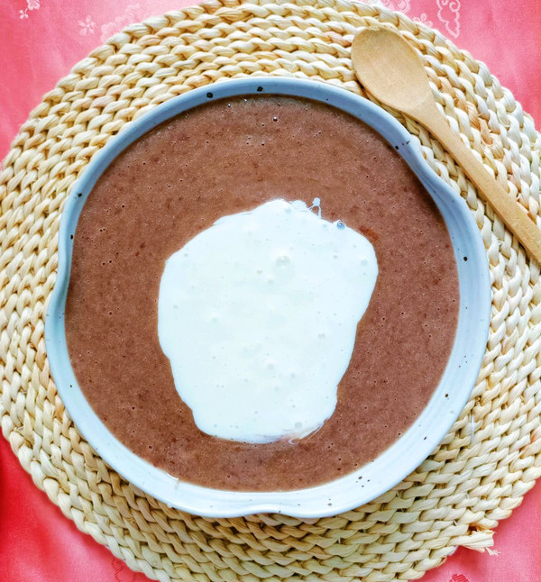 阿胶麻薯牛奶红豆沙