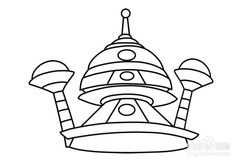 科幻简笔画怎么画