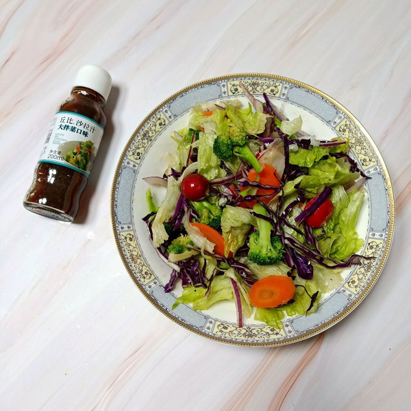 丘比沙拉汁大拌菜